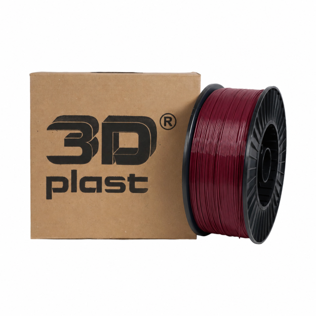 Філамент PLA 1,75 мм, 3,0 кг, бордовий